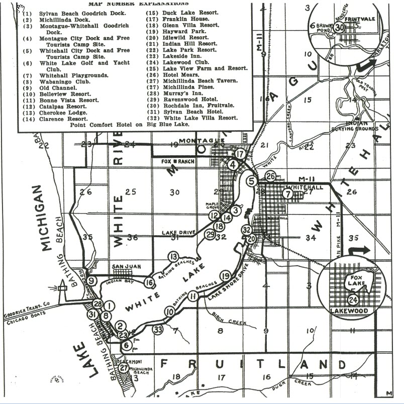 White Lake Villa Resort - Resort Map